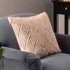 Paoletti Sonnet Cut Faux Fur Cushion Cover in Brulee