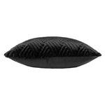 Paoletti Sonnet Cut Faux Fur Cushion Cover in Jet