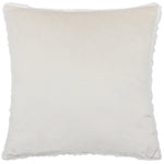 Paoletti Sonnet Cut Faux Fur Cushion Cover in White