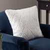 Paoletti Sonnet Cut Faux Fur Cushion Cover in White