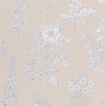  Beige Fabric - Sophia  Fabric (By The Metre) Natural Wylder