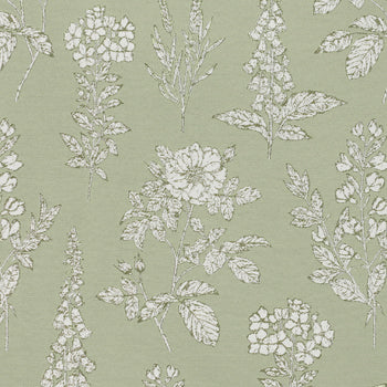  Green Fabric - Sophia  Fabric (By The Metre) Sage Wylder