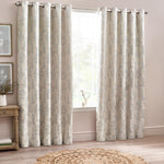 Wylder Sophia Room Darkening Eyelet Curtains in Natural