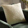 Abstract White Cushions - Soren Cut Velvet Cushion Cover Chalk Hoem