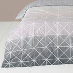 furn. Spectrum Geometric Gradient Duvet Cover Set in Pink