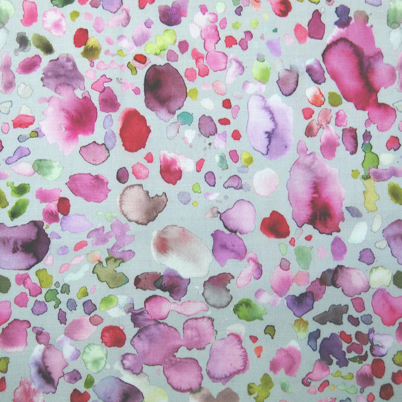 Sprinkles Printed Fabric Sample Swatch Raspberry