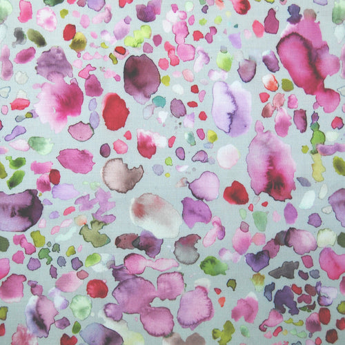 Voyage Maison Sprinkles Printed Cotton Fabric in Raspberry