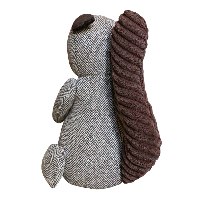 Essentials Squirrel Herringbone Novelty Door Stop in Brown