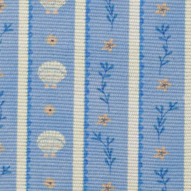  Blue Kitchen - Sea Shells Indoor/Outdoor Table Runner Blue furn.