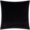 Striped Black Cushions - Savoy Stripe Velvet Cushion Cover Black Paoletti