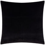 Striped Black Cushions - Savoy Stripe Velvet Cushion Cover Black Paoletti