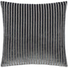 Striped Grey Cushions - Savoy Stripe Velvet Cushion Cover Charcoal Paoletti