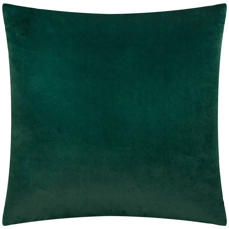 Striped Green Cushions - Savoy Stripe Velvet Cushion Cover Emerald Paoletti