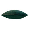 Striped Green Cushions - Savoy Stripe Velvet Cushion Cover Emerald Paoletti