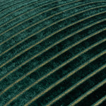 Striped Green Cushions - Savoy Stripe Velvet Cushion Cover Emerald Paoletti