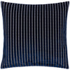 Striped Blue Cushions - Savoy Stripe Velvet Cushion Cover Navy Paoletti