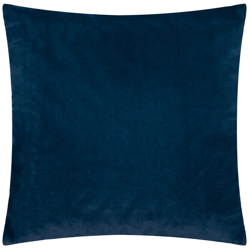 Striped Blue Cushions - Savoy Stripe Velvet Cushion Cover Navy Paoletti