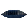 Striped Blue Cushions - Savoy Stripe Velvet Cushion Cover Navy Paoletti