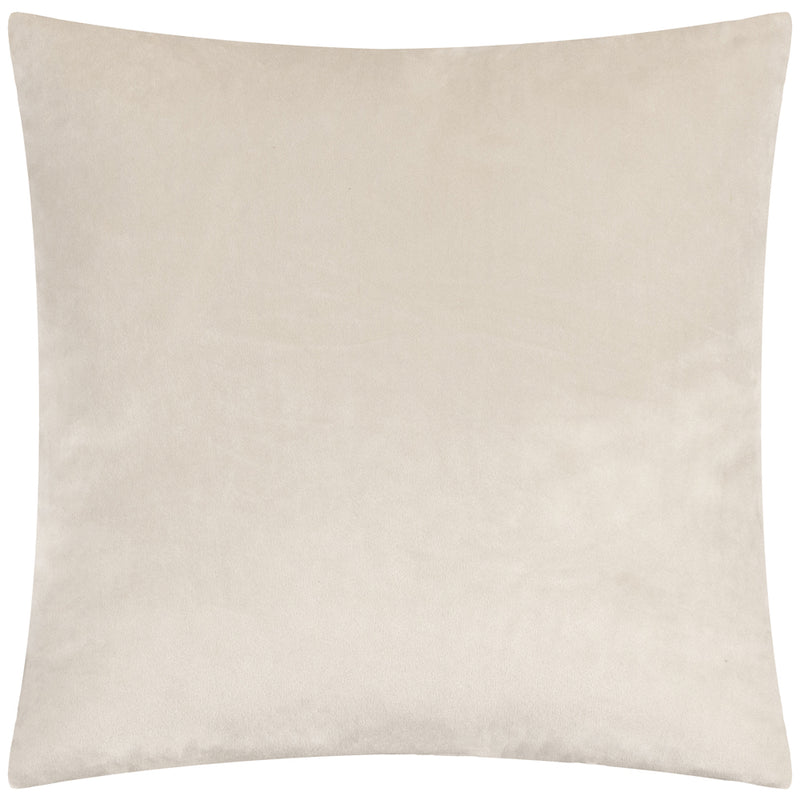 Striped Cream Cushions - Savoy Stripe Velvet Cushion Cover Oyster Paoletti