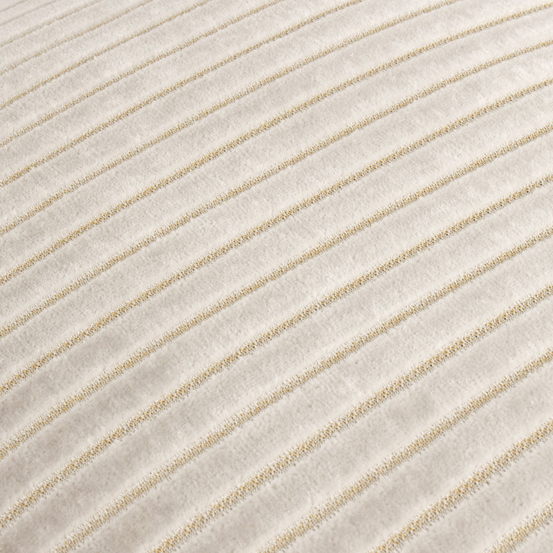 Striped Cream Cushions - Savoy Stripe Velvet Cushion Cover Oyster Paoletti