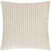 Striped Cream Cushions - Savoy Stripe Velvet Cushion Cover Oyster Paoletti