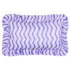 Abstract Blue Cushions - Summer Solstice Wiggly Stripe Outdoor Cushion Cover Cobalt Furn