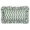 Abstract Green Cushions - Summer Solstice Wiggly Stripe Outdoor Cushion Cover Green Furn