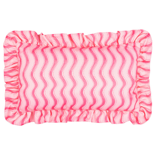 Abstract Pink Cushions - Summer Solstice Wiggly Stripe Outdoor Cushion Cover Hot Pink Furn