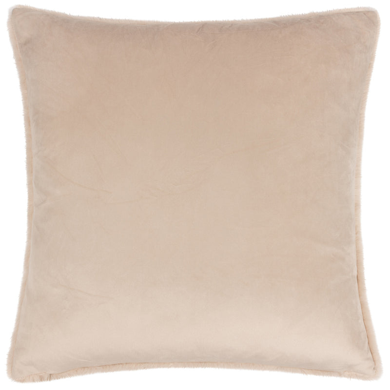 Paoletti Stanza Faux Fur Cushion Cover in Brulee