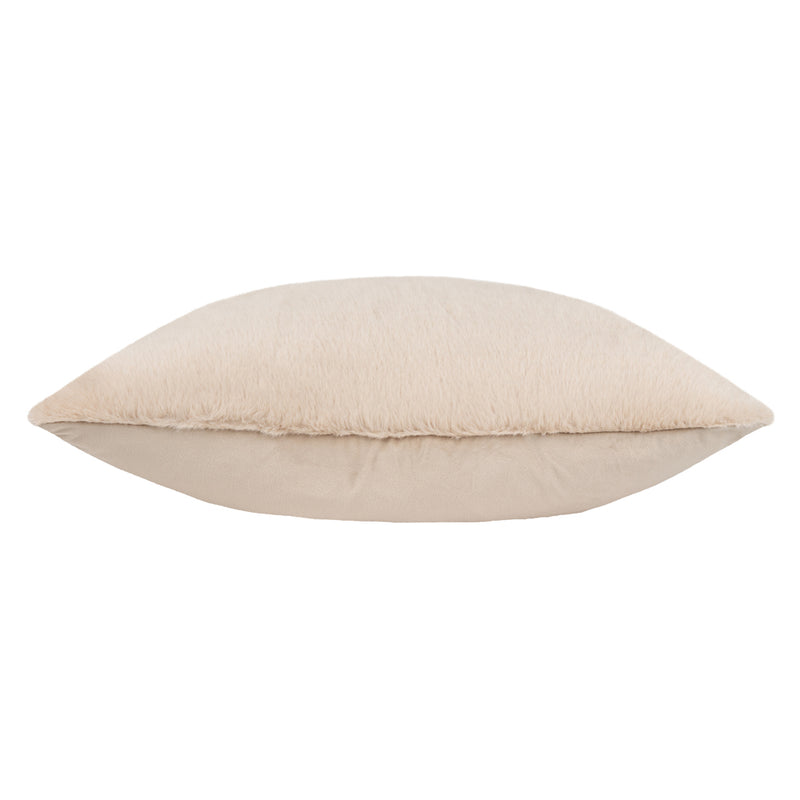 Paoletti Stanza Faux Fur Cushion Cover in Brulee