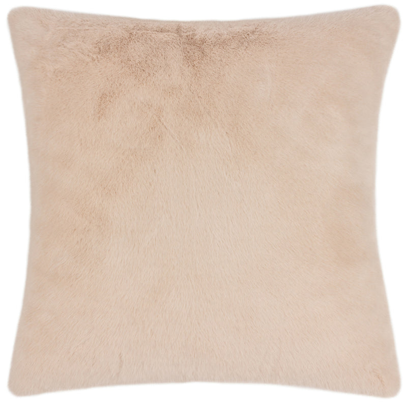 Paoletti Stanza Faux Fur Cushion Cover in Brulee