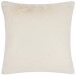 Paoletti Stanza Faux Fur Cushion Cover in Ecru