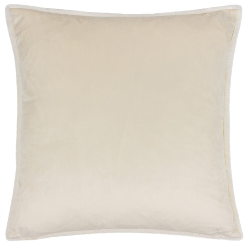 Paoletti Stanza Faux Fur Cushion Cover in Ecru