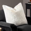 Paoletti Stanza Faux Fur Cushion Cover in Ecru