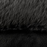 Paoletti Stanza Faux Fur Cushion Cover in Jet