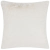 Paoletti Stanza Faux Fur Cushion Cover in White