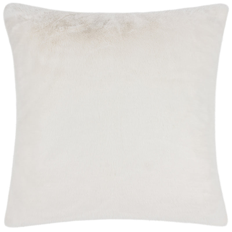 Paoletti Stanza Faux Fur Cushion Cover in White