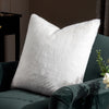 Paoletti Stanza Faux Fur Cushion Cover in White