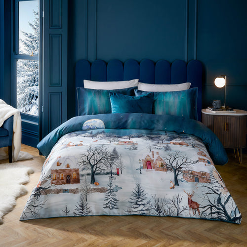  Bedding  - Starlight  Duvet Cover Set Midnight Blue Paoletti