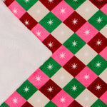 Geometric Multi Throws  - Star Sherpa Fleece Throw Multicolour Furn