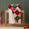Geometric Multi Throws  - Star Sherpa Fleece Throw Multicolour Furn