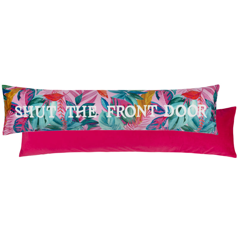 furn. Shut The Front Door Draught Excluder in Fuchsia