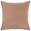 Plain Pink Cushions - Stitch Embroidered Cushion Cover Coral Additions