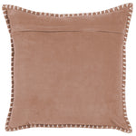 Plain Pink Cushions - Stitch Embroidered Cushion Cover Coral Additions