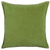 Plain Green Cushions - Stitch Embroidered Cushion Cover Grass Additions