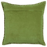 Plain Green Cushions - Stitch Embroidered Cushion Cover Grass Additions