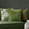 Plain Green Cushions - Stitch Embroidered Cushion Cover Grass Additions