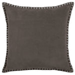 Plain Grey Cushions - Stitch Embroidered Cushion Cover Iron Additions