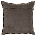 Plain Grey Cushions - Stitch Embroidered Cushion Cover Iron Additions