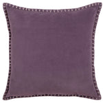 Plain Purple Cushions - Stitch Embroidered Cushion Cover Plum Additions